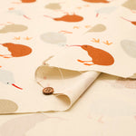 Cotton Oxford Printed Fabric - Kiwi - nomura tailor