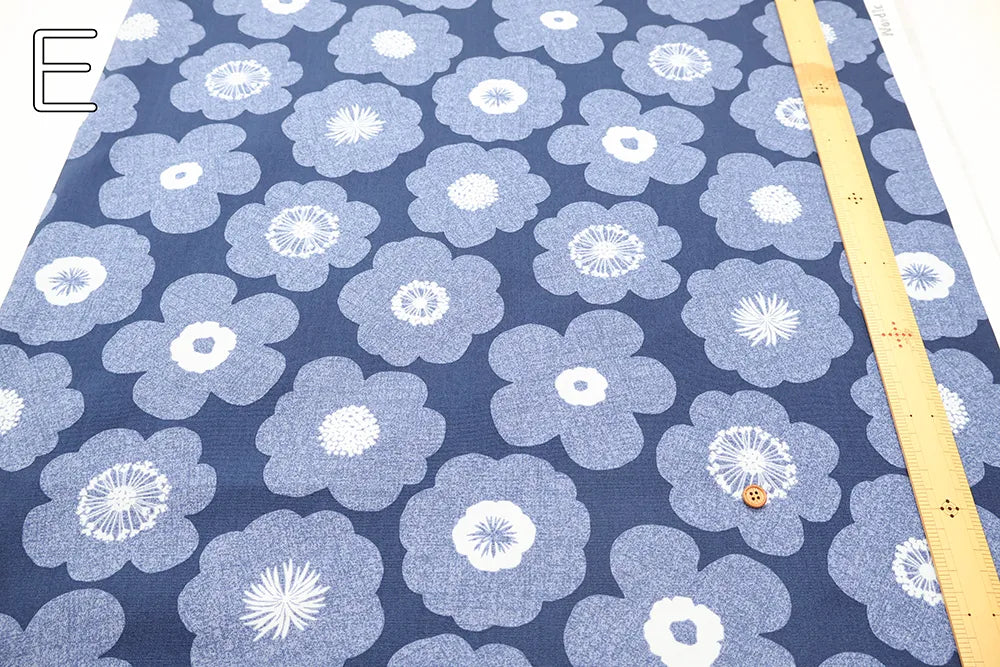 Cotton Oxford Printed Fabric - Flowers - nomura tailor