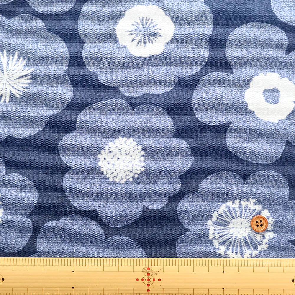 Cotton Oxford Printed Fabric - Flowers - nomura tailor