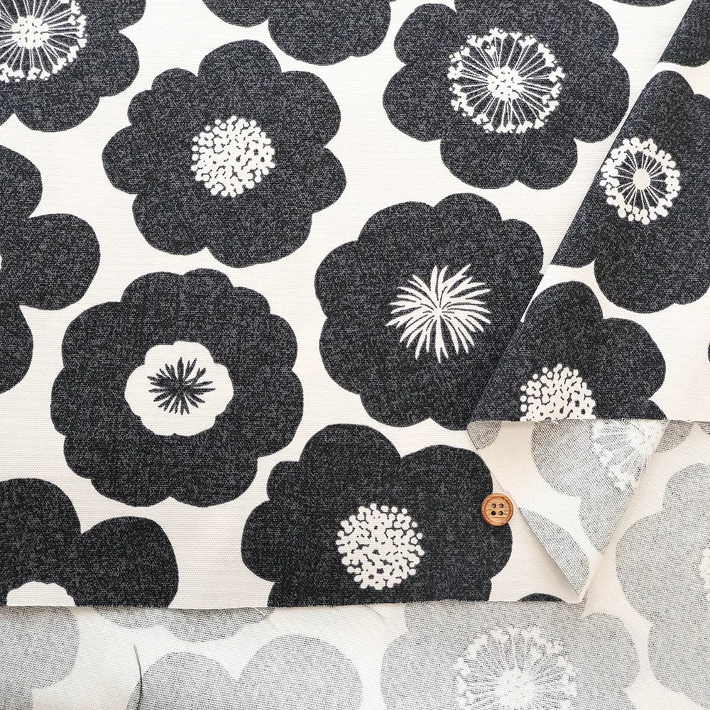 Cotton Oxford Printed Fabric - Flowers - nomura tailor