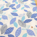 Cotton Oxford Printed Fabric - Leaf - nomura tailor
