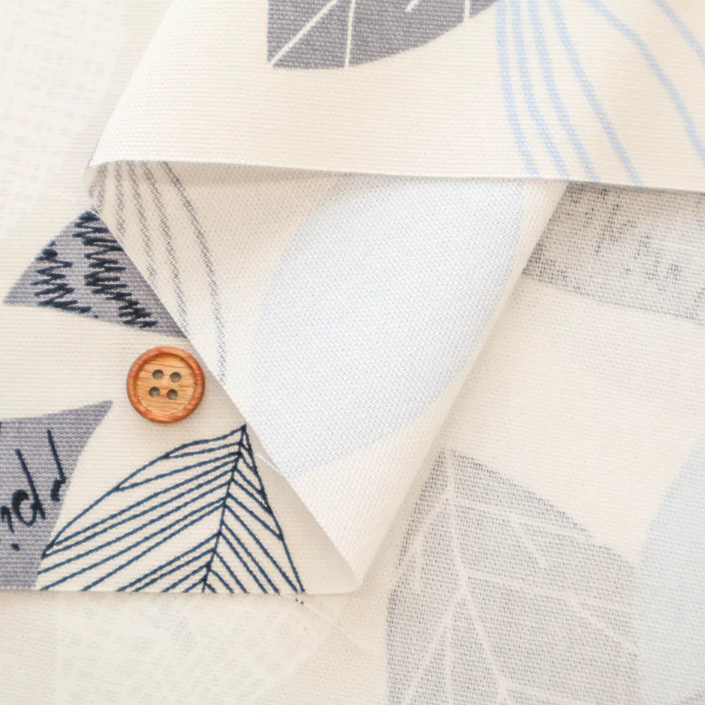 Cotton Oxford Printed Fabric - Leaf - nomura tailor