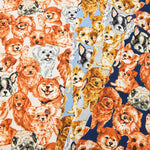 Cotton Ox Print Fabric Real Dog - nomura tailor