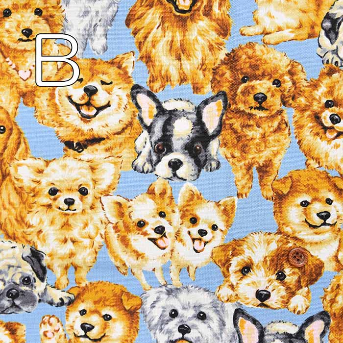 Cotton Ox Print Fabric Real Dog - nomura tailor