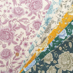 Cotton 10 Canvas Printed Fabric - Flower Bird - nomura tailor