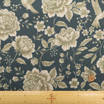 Cotton 10 Canvas Printed Fabric - Flower Bird - nomura tailor