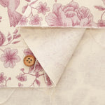 Cotton 10 Canvas Printed Fabric - Flower Bird - nomura tailor