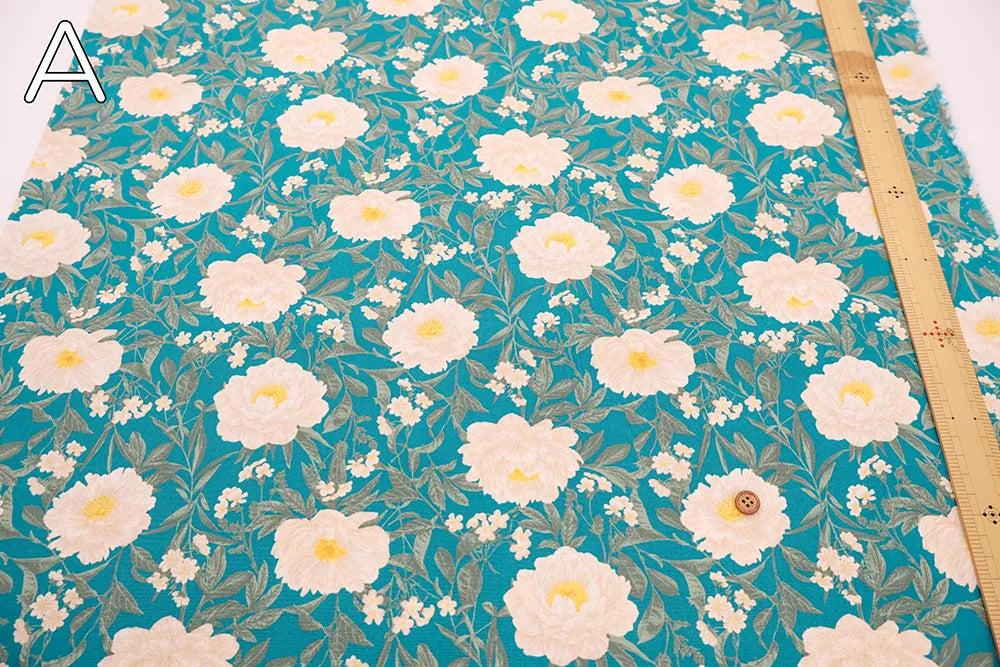 Cotton 10 Canvas Printed Fabric - Flowers - nomura tailor
