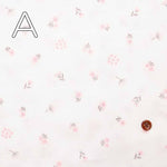 Cotton double gauze print fabric flower 1 - nomura tailor