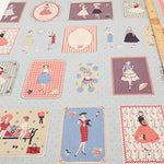 <Patterned Cut>Cotton Muslin Print Fabric Couturiere - Couturière - vol.2 (1 Pattern : Approx.  105cm × 60cm) - nomura tailor