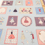 <Patterned Cut>Cotton Muslin Print Fabric Couturiere - Couturière - vol.2 (1 Pattern : Approx.  105cm × 60cm) - nomura tailor