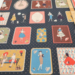 <Patterned Cut>Cotton Muslin Print Fabric Couturiere - Couturière - vol.2 (1 Pattern : Approx.  105cm × 60cm) - nomura tailor