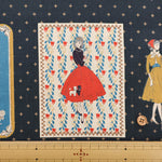 <Patterned Cut>Cotton Muslin Print Fabric Couturiere - Couturière - vol.2 (1 Pattern : Approx.  105cm × 60cm) - nomura tailor