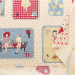 <Patterned Cut>Cotton Muslin Print Fabric Couturiere - Couturière - vol.2 (1 Pattern : Approx.  105cm × 60cm) - nomura tailor