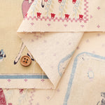 <Patterned Cut>Cotton Muslin Print Fabric Couturiere - Couturière - vol.2 (1 Pattern : Approx.  105cm × 60cm) - nomura tailor