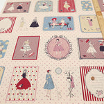 <Patterned Cut>Cotton Muslin Print Fabric Couturiere - Couturière - vol.2 (1 Pattern : Approx.  105cm × 60cm) - nomura tailor