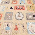 <Patterned Cut>Cotton Muslin Print Fabric Couturiere - Couturière - vol.2 (1 Pattern : Approx.  105cm × 60cm) - nomura tailor