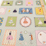 <Patterned Cut>Cotton Muslin Print Fabric Couturiere - Couturière - vol.2 (1 Pattern : Approx.  105cm × 60cm) - nomura tailor