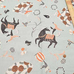 C/L Sheeting Print Dough SANAE SUGIMOTO "CircusNight" - nomura tailor