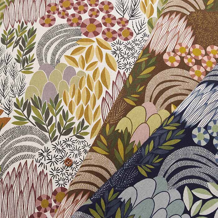 C/L canvas print fabric Bloom bookhou garden - nomura tailor