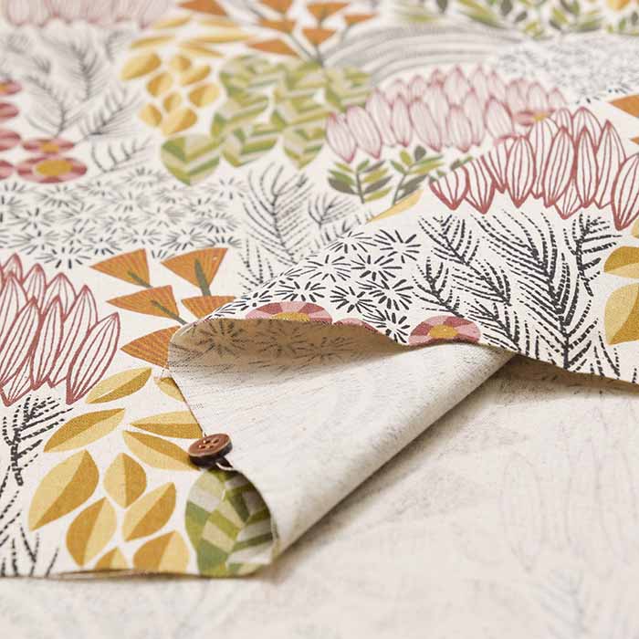 C/L canvas print fabric Bloom bookhou garden - nomura tailor