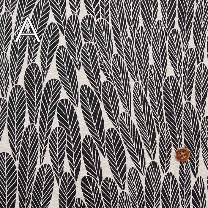 C/L canvas print fabric Bloom bookhou leaf - nomura tailor