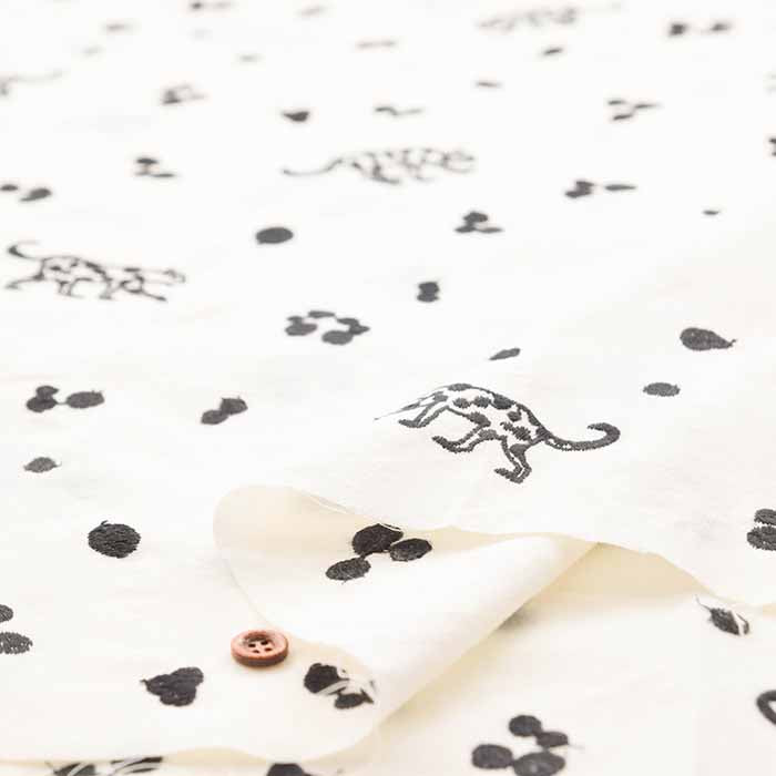 C/L sheeting embroidery fabric echino Leopard made in China - nomura tailor