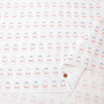 Cotton double gauze printed fabric Milk - nomura tailor