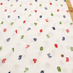 Cotton Cambric Embroidered Fabric 数字 - nomura tailor