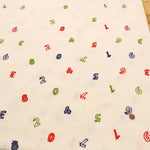 Cotton Cambric Embroidered Fabric 数字 - nomura tailor