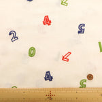 Cotton Cambric Embroidered Fabric 数字 - nomura tailor