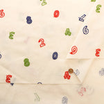 Cotton Cambric Embroidered Fabric 数字 - nomura tailor