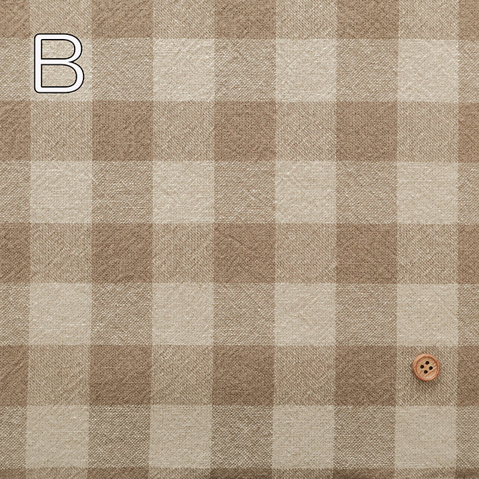 C/L Yarn-dyed Washer Fabric - Gingham Check(Large) - nomura tailor