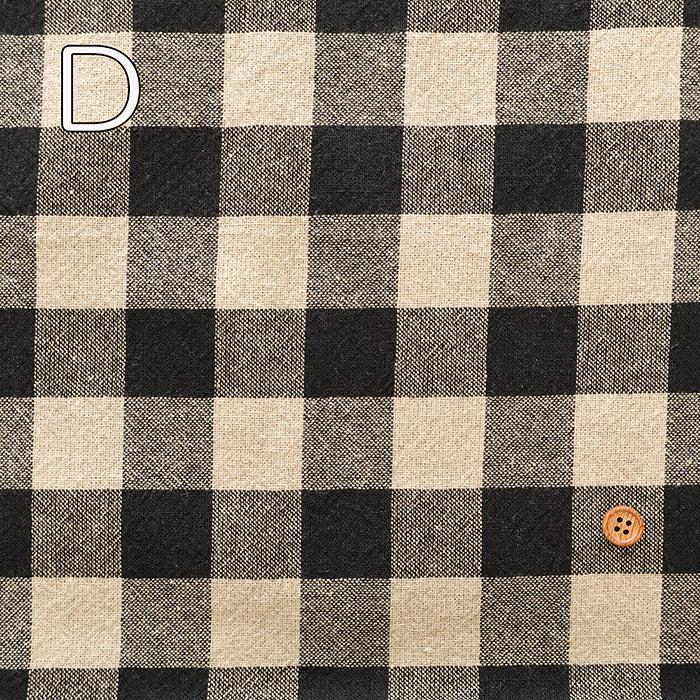 C/L Yarn-dyed Washer Fabric - Gingham Check(Large) - nomura tailor