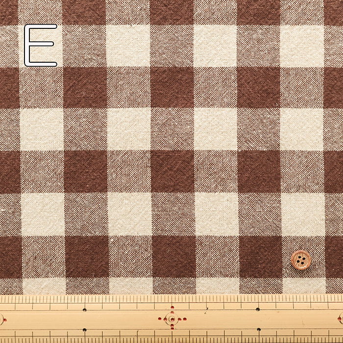 C/L Yarn-dyed Washer Fabric - Gingham Check(Large) - nomura tailor