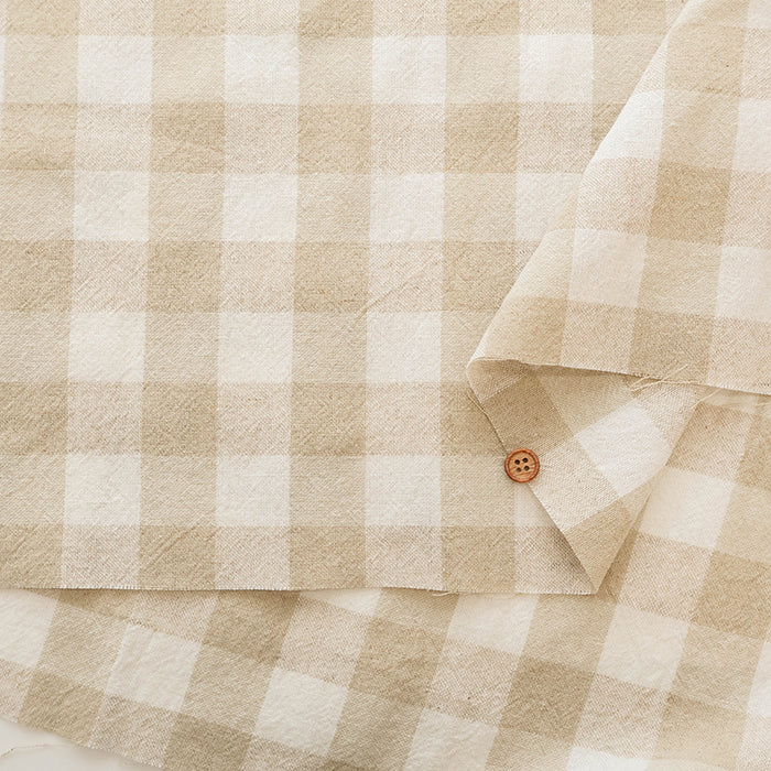 C/L Yarn-dyed Washer Fabric - Gingham Check(Large) - nomura tailor
