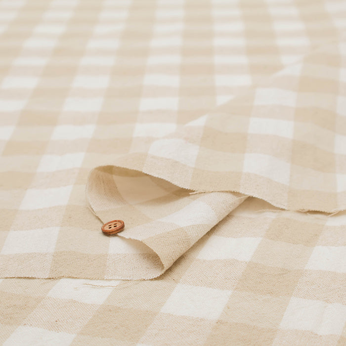 C/L Yarn-dyed Washer Fabric - Gingham Check(Large) - nomura tailor