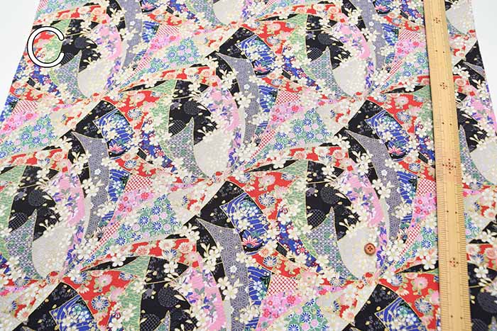 Cotton chinese Grame printed fabric Knotted - nomura tailor