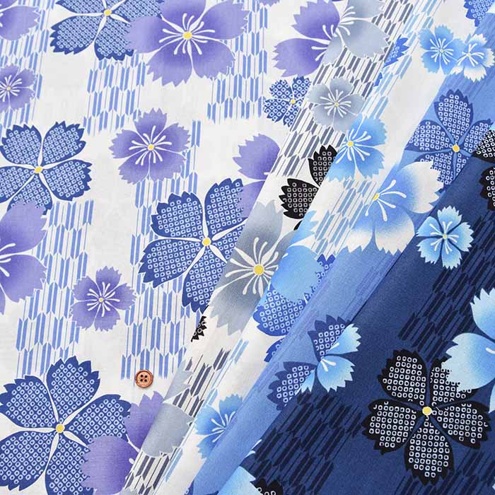 Cotton sheeting printed fabric Fushiko - nomura tailor