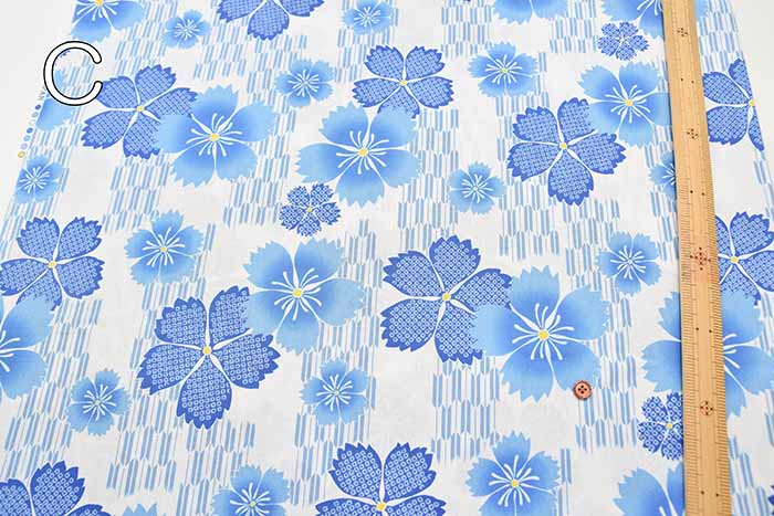 Cotton sheeting printed fabric Fushiko - nomura tailor