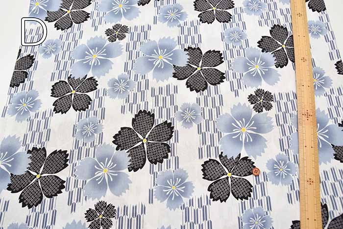 Cotton sheeting printed fabric Fushiko - nomura tailor