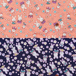 Polyester chirimeprint fabric rabbit - nomura tailor