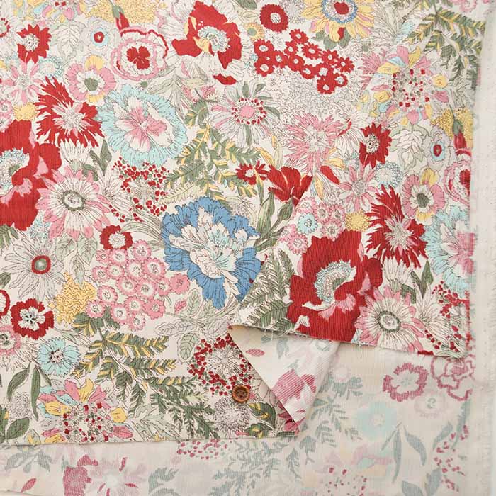 Cotton shirt call print fabric Flower - nomura tailor