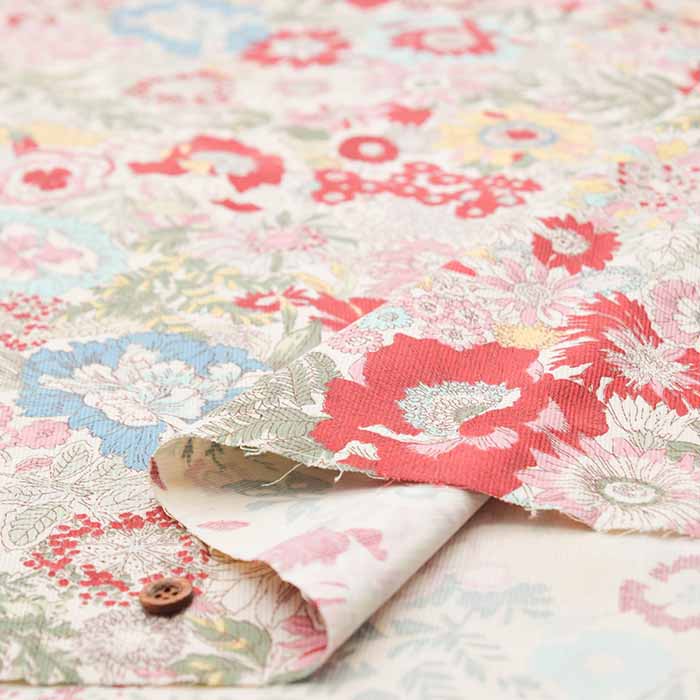 Cotton shirt call print fabric Flower - nomura tailor