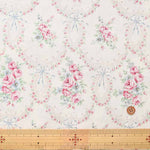 Cotton shirting printed fabric Lace Flower - nomura tailor