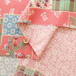 Cotton Shirting Fabric - Flower Patchwork - nomura tailor