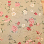 Cotton shirting printed fabric with mufin yarn YUWA Watercolor flower - nomura tailor