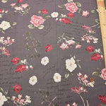 Cotton shirting printed fabric with mufin yarn YUWA Watercolor flower - nomura tailor