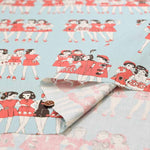 Cotton shirting printed fabric Refined Junichi Nakahara Collection Girls - nomura tailor