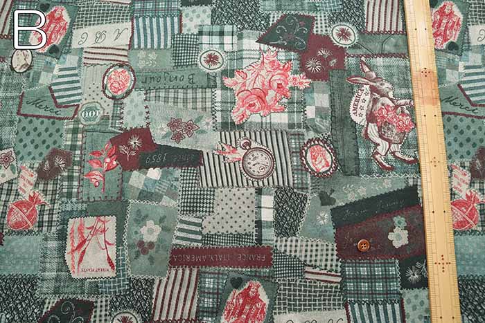 Cotton Shirting Printed Fabric Yoko Okamoto Patchwork Style - nomura tailor